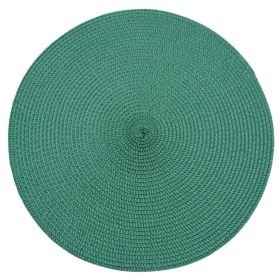 Circular Ribbed Placemat - Green